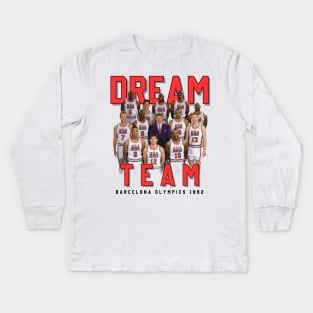 Dream Team Aesthetic Tribute 〶 Kids Long Sleeve T-Shirt